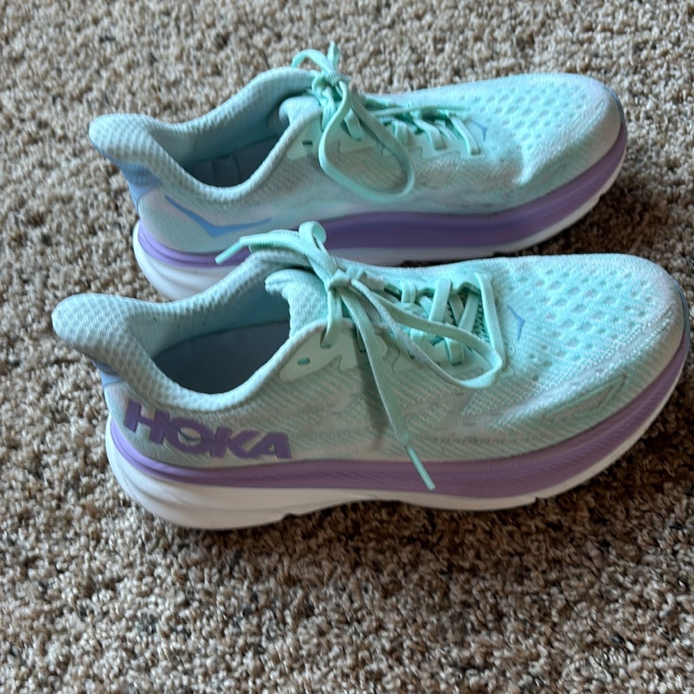 Hoka Clifton 9 Women’s Running shoes Green/Purple